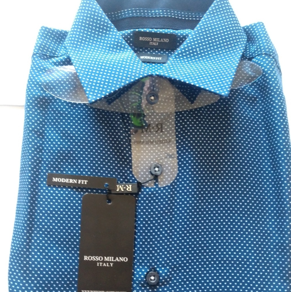 Rosso Milano Stylish Short Sleeve Modern Fit Shirt